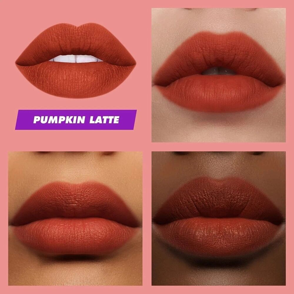 Lime Crime Plushies Pumpkin Latte Soft Focus Lip Veil Liquid Lipstick 0.11 oz